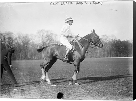 Framed Capt. Lloyd  Eng. Polo Team Print