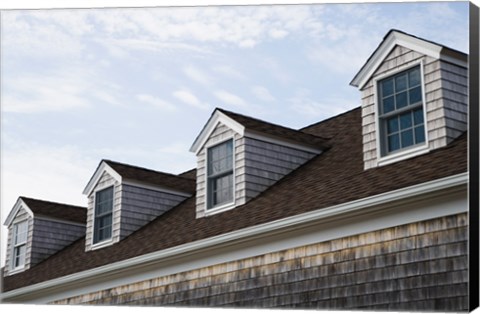 Framed Dormers of a building, Cape Cod, Massachusetts, USA Print