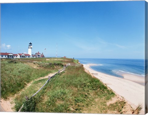 Framed Cape Cod Lighthouse (Highland) North Truro Massachusetts USA Print