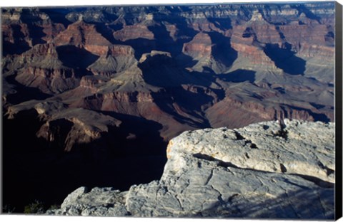 Framed Wide Angle View of the Grand Canyon National Park Print