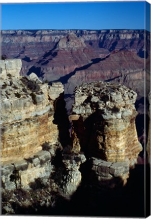 Framed Rock Formations at Grand Canyon National Park Print