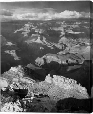 Framed Grand Canyon with Clouds Print