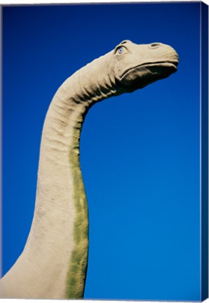 Framed High section view of a statue of a dinosaur, Palm Springs, California, USA Print