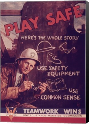 Framed Play Safe Print