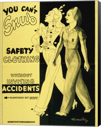 Framed Safety Clothing Print