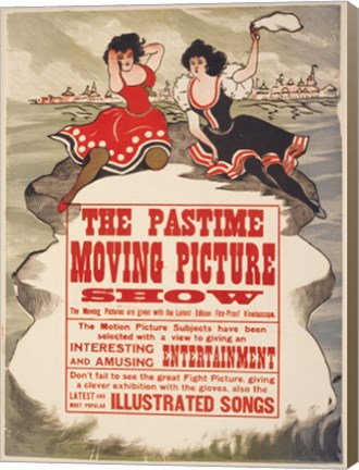 Framed Pastime moving picture show Print