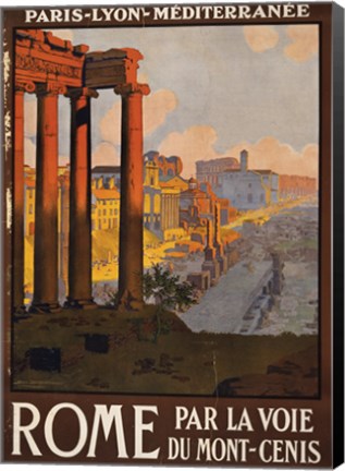 Framed Rome Vintage Travel Print