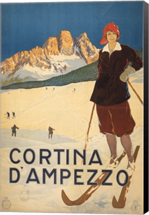 Framed Cortina d&#39;Ampezzo Print