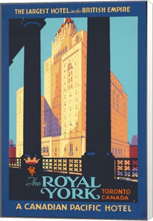 Framed Royal York Poster Print