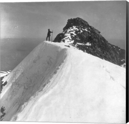 Framed Washington - Mount Rainier Top of Gibralter Rock Print