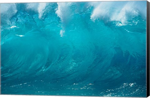 Framed Close-up of waves in the sea Print