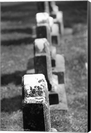 Framed Rows of Stone Print