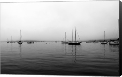 Framed Grey day in Boothbay Print