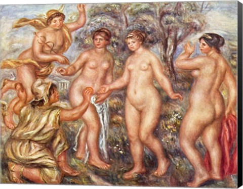 Framed Pierre-Auguste Renoir the Judgement of Paris Print