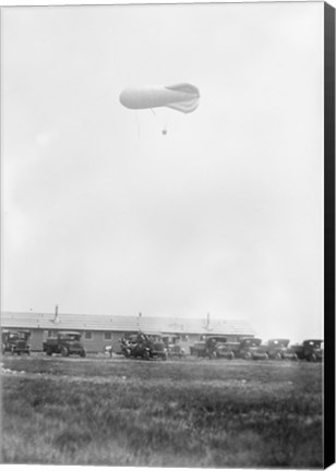 Framed Naval Blimp, Mineola Print