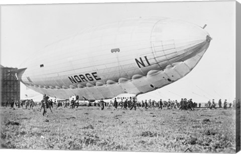 Framed Norge Blimp Closeup Print