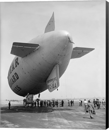 Framed Goodyear Blimp Print