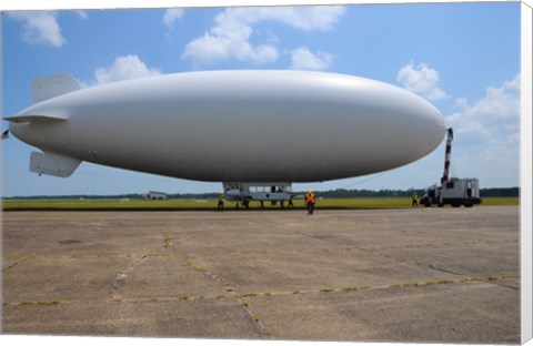 Framed US Navy Coast Guard Blimp Print