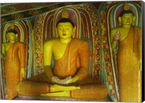 Framed Buddha Statue Ibbagala Viharaya Print