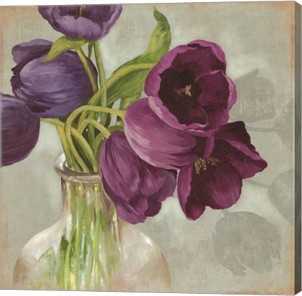 Framed Glass Flowers I Print