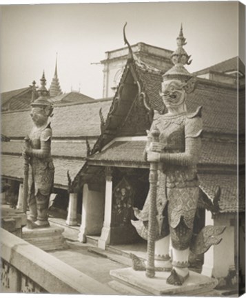 Framed Temple of the Emerald Buddha Bangkok Print