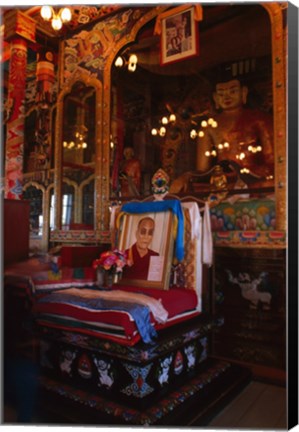 Framed Buddha Shrine, Ivolga, Russia Print