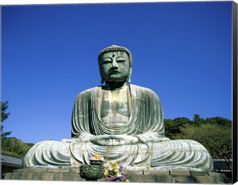 Framed Statue of the Great Buddha, Kamakura, Japan Print