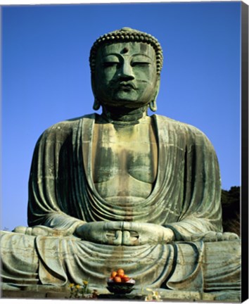 Framed Statue of Buddha, Kamakura, Japan Print