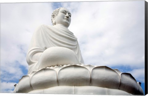 Framed Statue of Buddha, Long Son Pagoda, Nha Trang, Vietnam Print