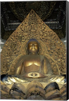 Framed Buddha Byodo-in Temple Oahu, Hawaii, USA Print