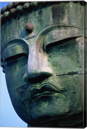 Framed Close-up of a statue of Buddha, Daibutsu, Kamakura, Tokyo, Japan Print