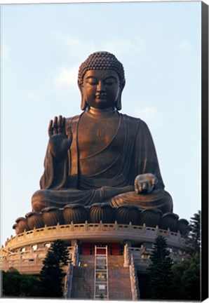 Framed Tian Tan Buddha, Po Lin Monastery, Hong Kong, China Print