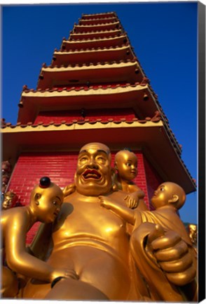 Framed Laughing Buddha Print