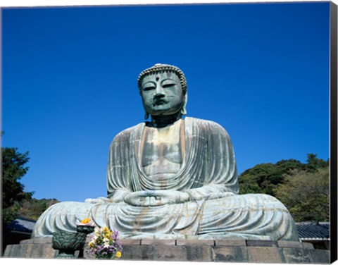 Framed Daibutsu Great Buddha, Kamakura, Honshu, Japan Print