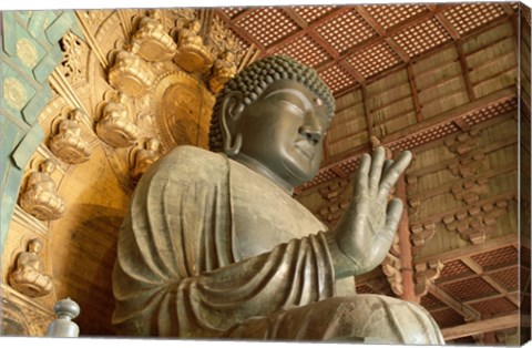 Framed Great Buddha, Todaiji Temple, Japan Print