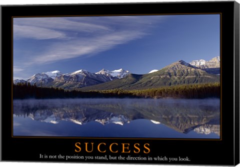 Framed Success - mountains Print