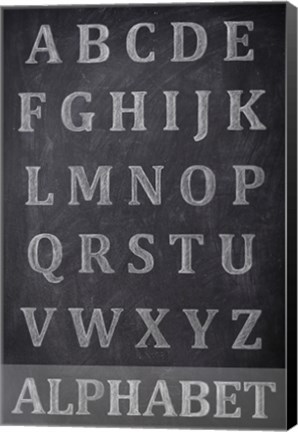 Framed Chalkboard Alphabet Print