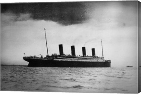 Framed Titanic at Sea Print