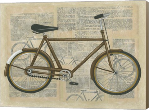Framed Tour by Bicycle I Print