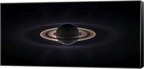 Framed Saturn Eclipse Print