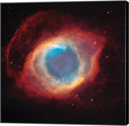 Framed Helix Nebula: a Gaseous Envelope Expelled By a Dying Star Print