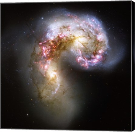 Framed Antennae Galaxies in Collision Print