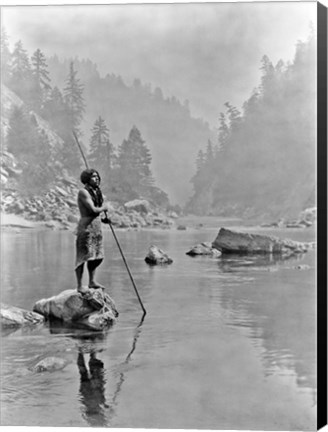 Framed Smoky Day at the Sugar Bowl, Hupa Print