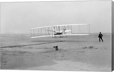 Framed First Successful Flight of the Wright Flyer Print