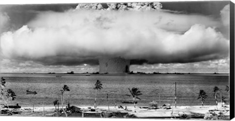 Framed Atom Bomb, Bikini Atoll Print