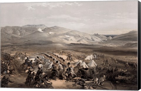 Framed Cavalry at the Battle of Balaklava Print