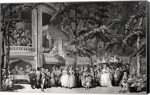 Framed Vauxhall Gardens Print