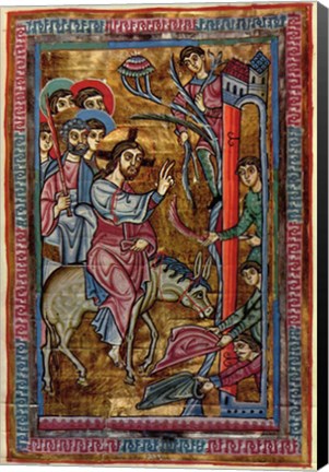 Framed Christ&#39;s Entry Into Jerusalem Print