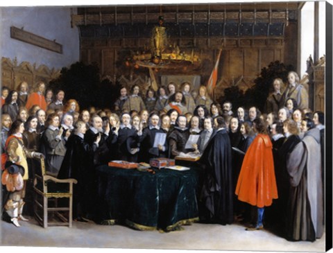 Framed Ratification of the Treaty of Munster Print