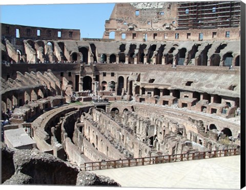 Framed Inside Rome’s Colosseum Print